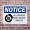 Signmission All Drivers Must Chock Wheels OSHA Notice Sign, Plastic, 14in W x 10in L, 2PK OS-2PACK-NS-P-1014-L-15219 - alternate 5